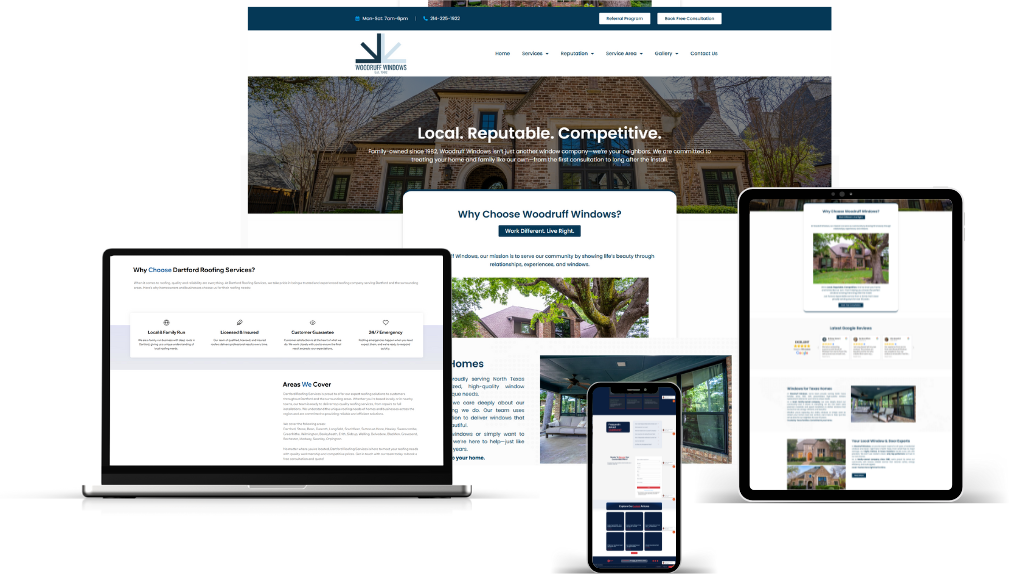 Roofing Web Design